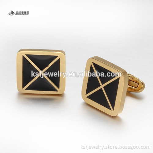 Quality Stainless Steel X Design Cufflink with Initial Alibaba Supplier